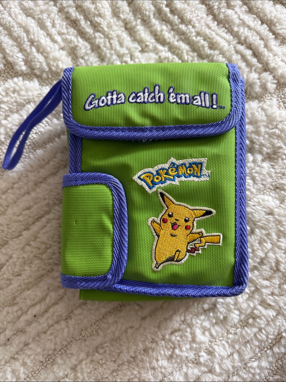 Pokemon Pikachu Gameboy Color GBC Travel Carrying Case (Green/Blue)